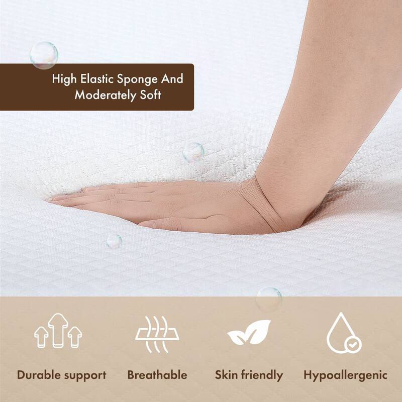 DH BASIC 8 Inch Hypoallergenic CertiPUR-US Gel Memory Mattress by Denhour