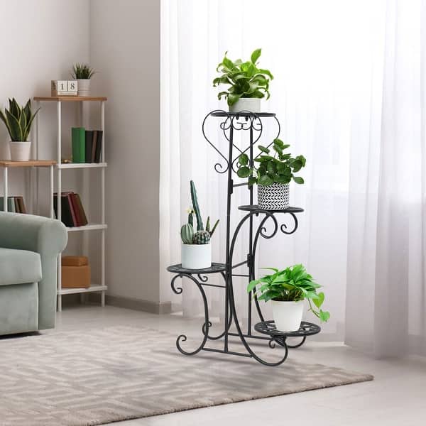 Indoor Metal Plant Stands Multilayer Potted Planters Display Rack - Bed ...