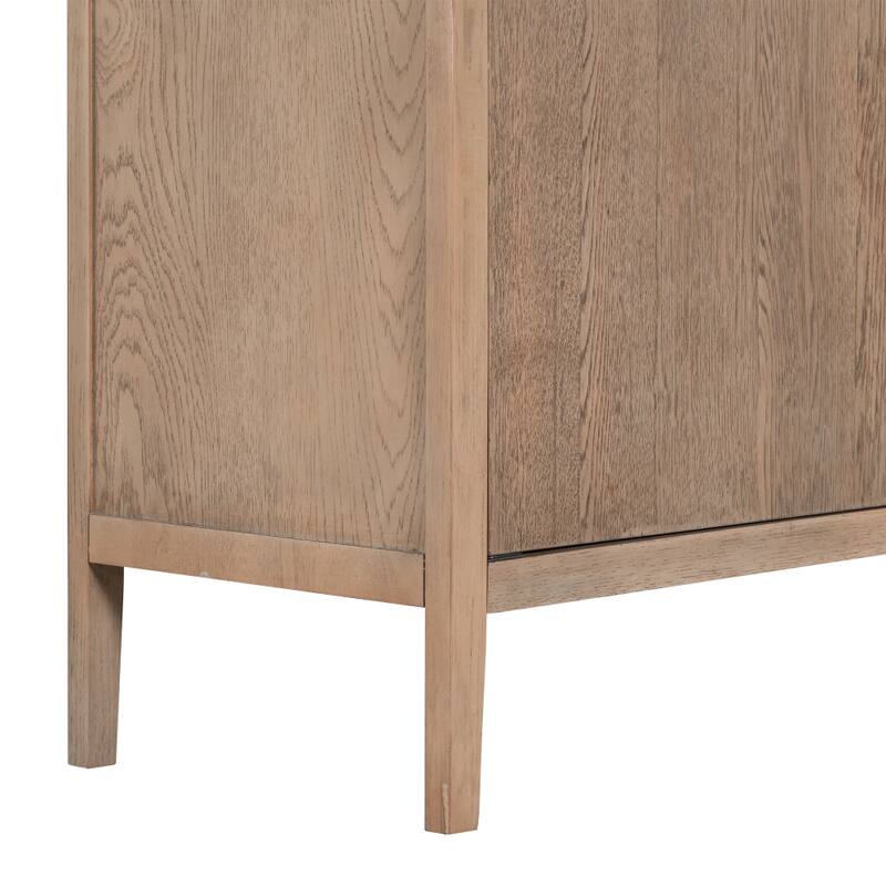 Wooden Cabinet with 2 Metal handles and 2 Doors
