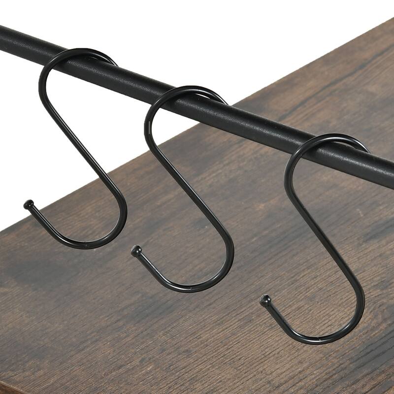 Moasis Large Bakers Rack with Power Outlets and Wine Rack