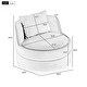 preview thumbnail 2 of 62, 360 Degree Swivel Accent Chair Velvet Modern Upholstered Barrel Chair Over-Sized Soft Chair with Seat Cushion