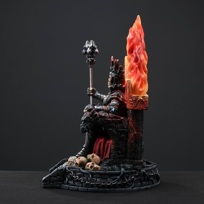 8.66 inches Height Polyresin Inferno Skeleton Sovereign Multicolor Finish Figurine