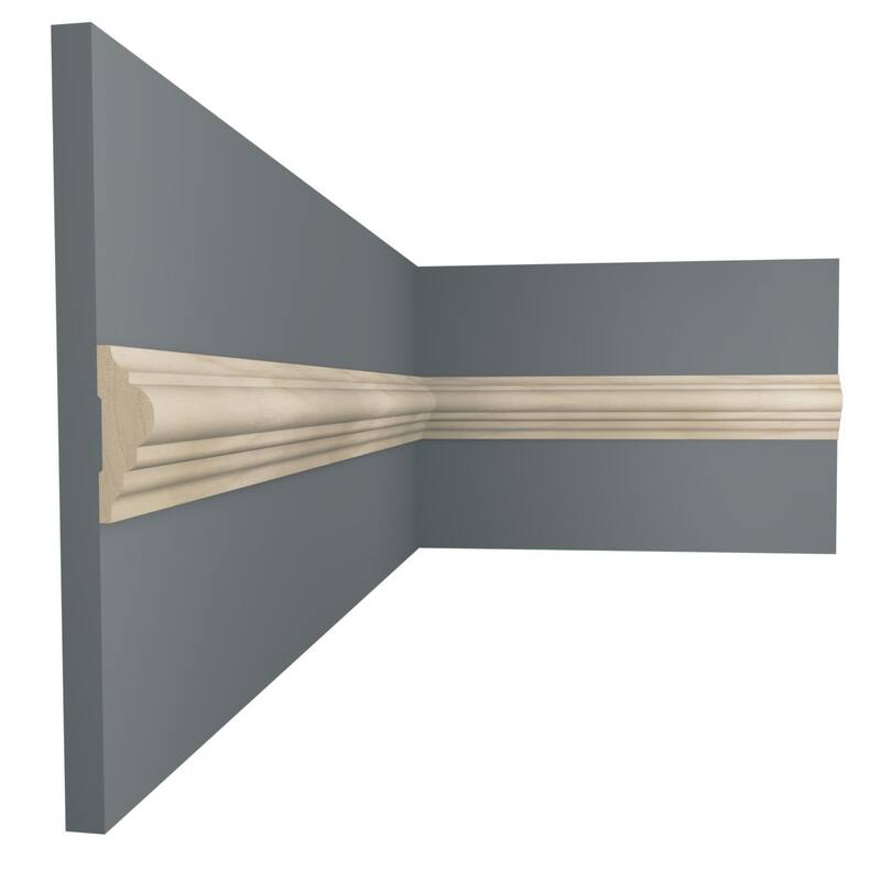 WM1217: 1/2-in D x 1-1/2-in W x 96-in L Americraft Solid Hardwood Stain Grade Panel Moulding - Poplar
