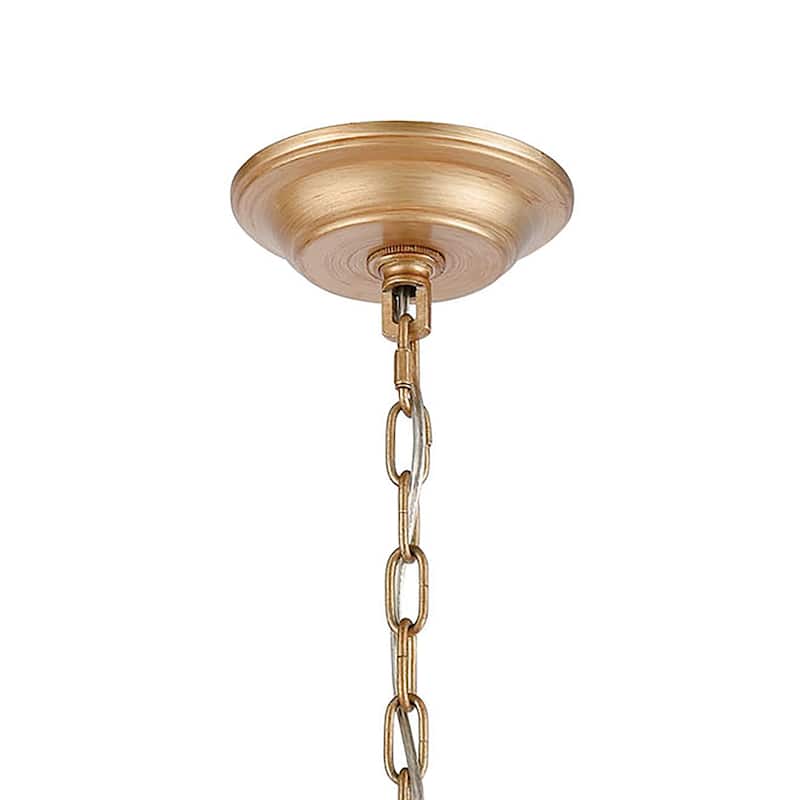 Equilibrium 19-inch Wide 5-Light Chandelier in Matte Gold
