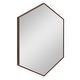preview thumbnail 67 of 90, Kate and Laurel Rhodes Framed Hexagon Wall Mirror