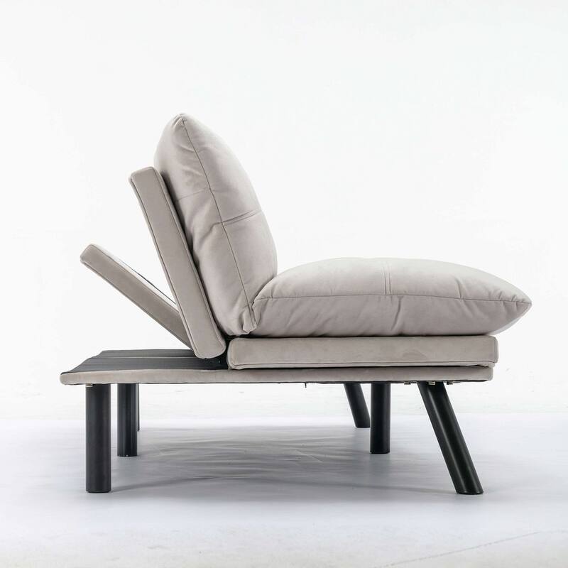 Modern Upholstered 2-Seater Sofa Bed with Adjustable Backrest and Armrests - 70:l
