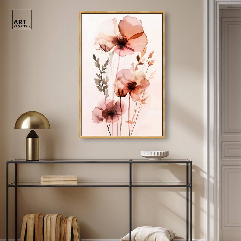 Petal Dye II Canvas by Art Remedy