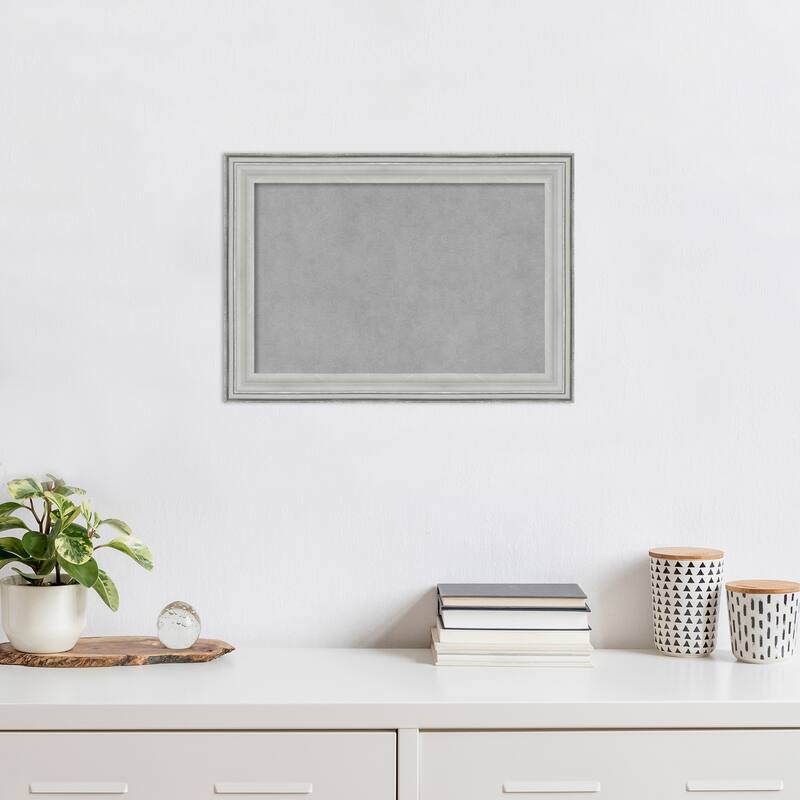 Amanti Art Bel Volto Silver Framed Magnetic Board