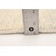 preview thumbnail 6 of 7, ECARPETGALLERY Hand Loomed Gabbeh Luribaft Ivory Wool Rug - 7'5 x 9'6