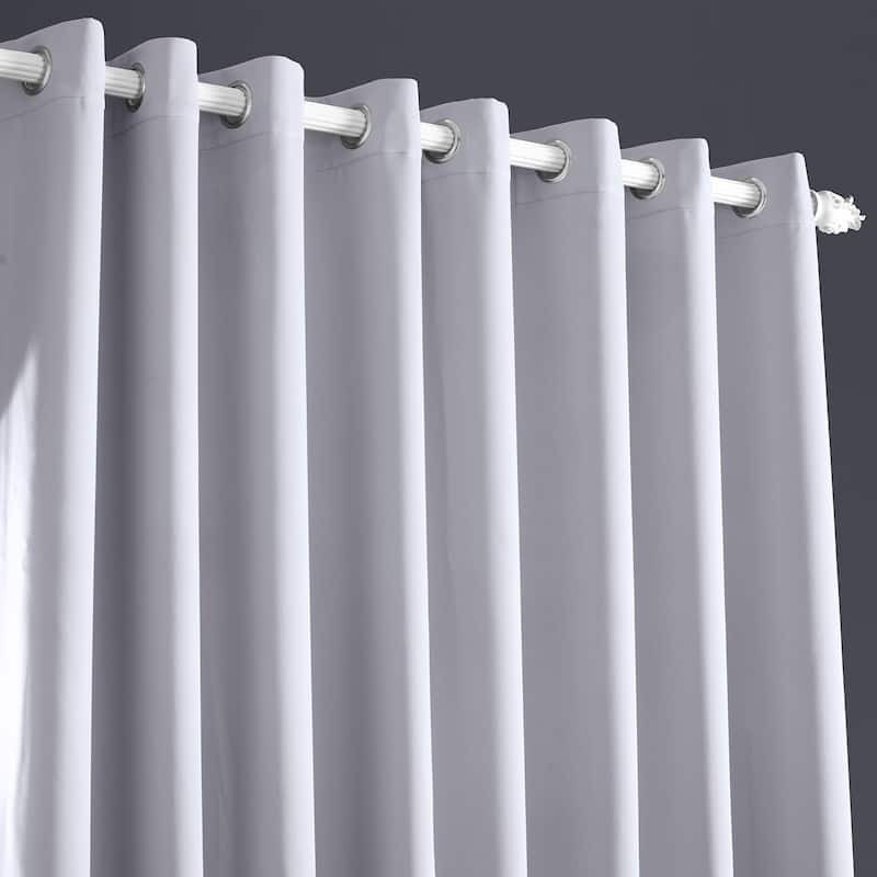 Exclusive Fabrics Extra Wide Room Darkening Grommet 84-inch Curtain (1 Panel) - 100 x 84