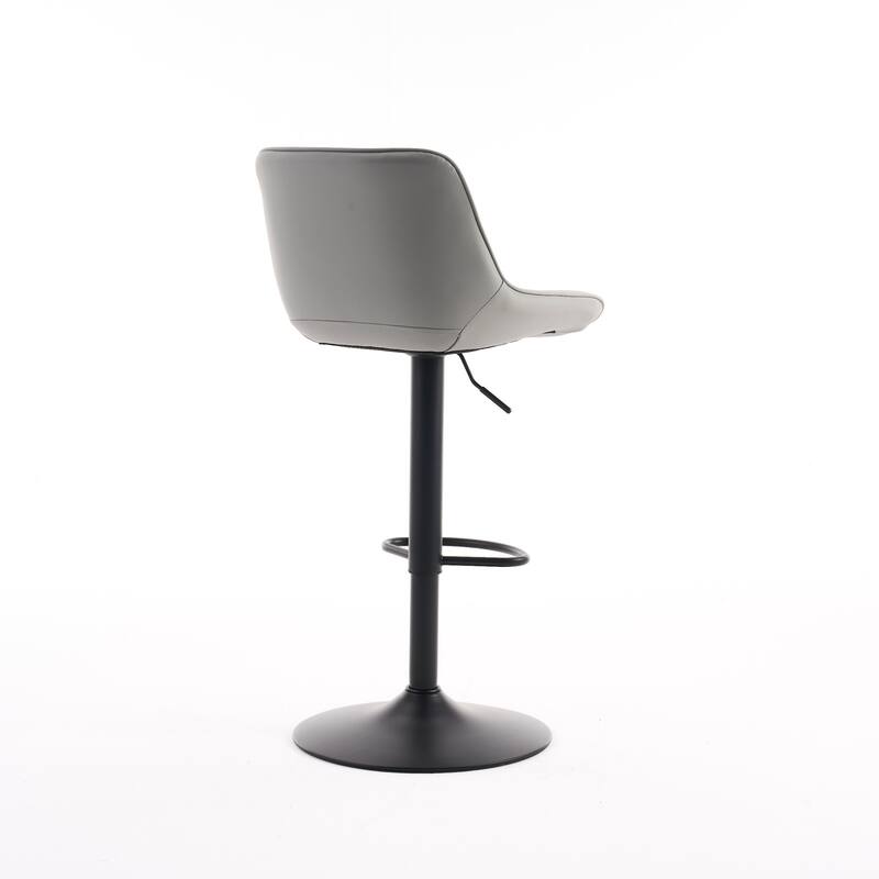 Swivel Upholstered Bar Stools Set of 2, Height Counter Stools
