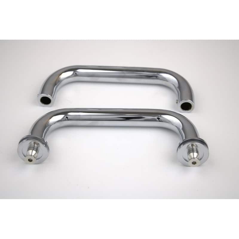 CEL 6"x6" Tubular Stainless Steel Back to Back Shower Door Pull Handle