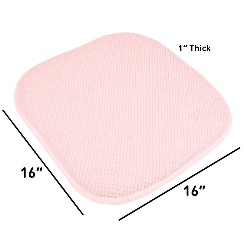 16-in. Square Non-slip Memory Foam Seat Cushions (2 OR 4) - 16 X 16