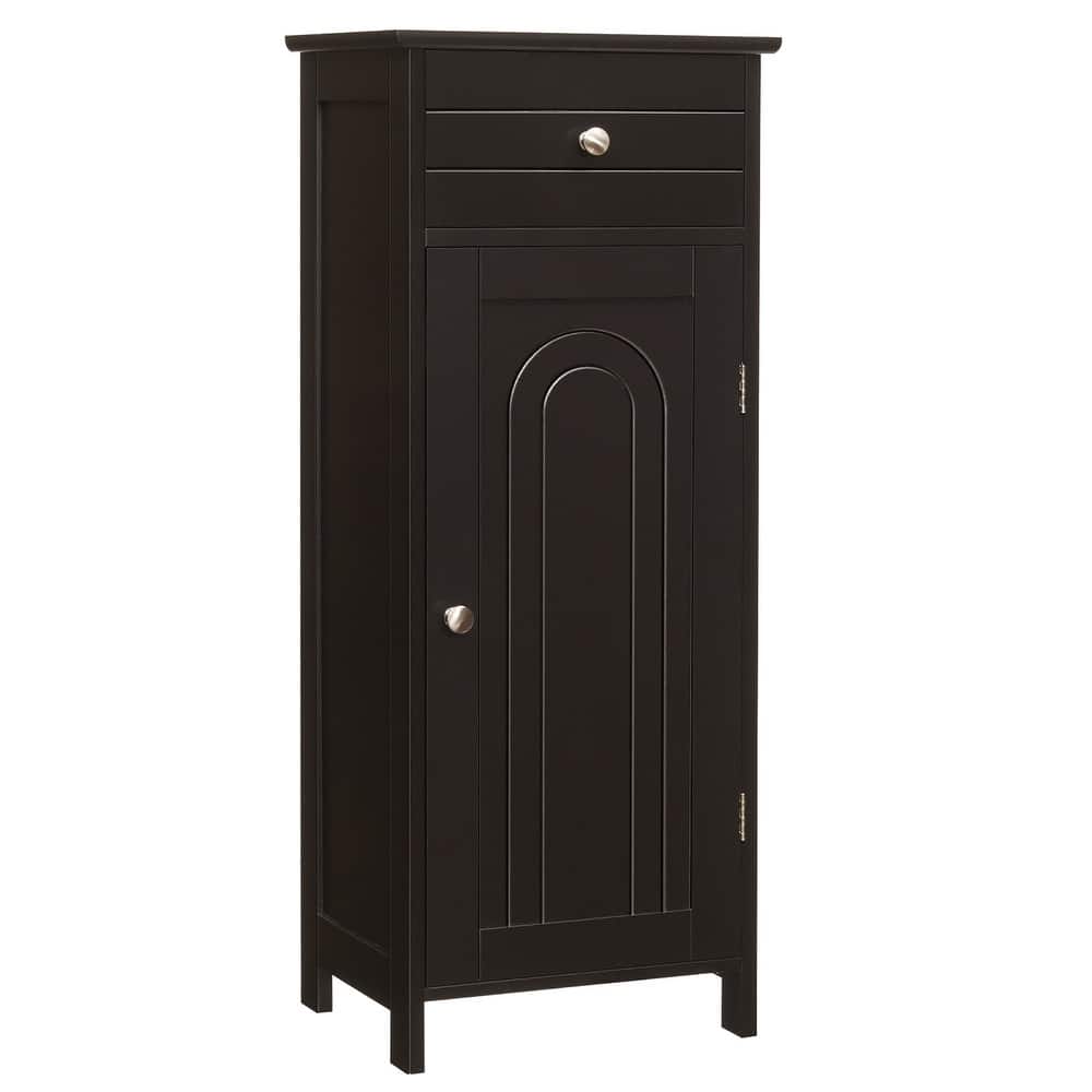 Costway Bathroom Floor Cabinet Storage Organizer Free-Standing with