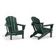 preview thumbnail 69 of 90, Laguna Poly Folding Adirondack Chairs (Set of 2) Dark Green