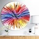 preview thumbnail 1 of 7, Designart 'Color Explosion' Oversized Modern Wall CLock 23 in. wide x 23 in. high