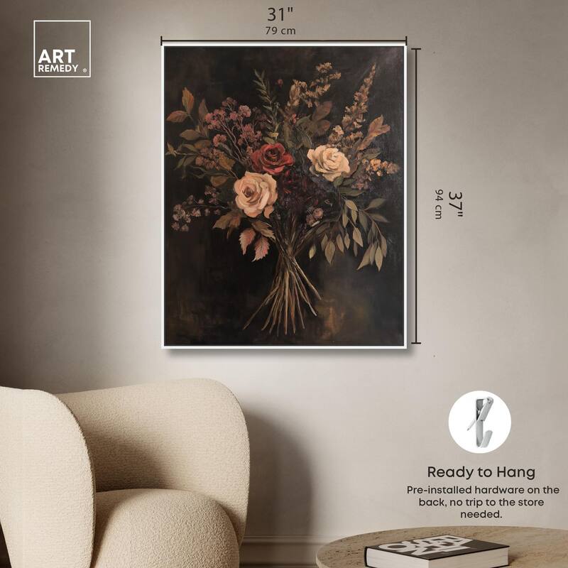 Rustic Roses Canvas by Art Remedy