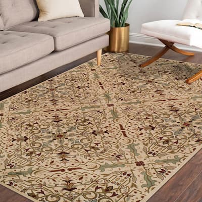 Superior Ann Classic Scroll Modern Indoor Area Rug