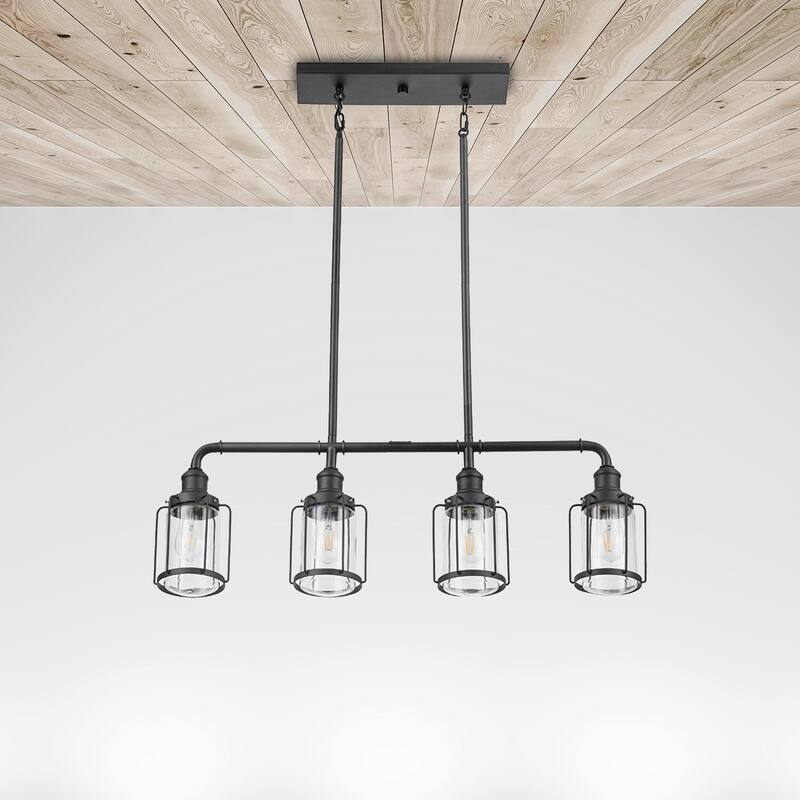 Prominence Home Lincoln Woods, Pendant Light, One Light, Pendant - Matte Black - 4-Light