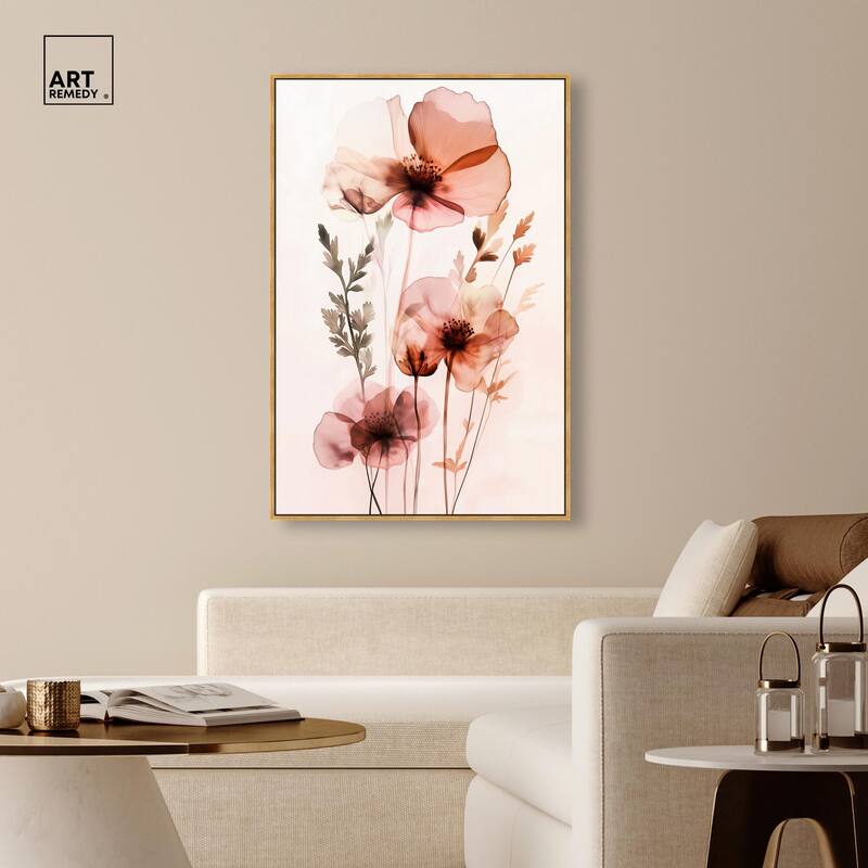 Petal Dye II Canvas by Art Remedy