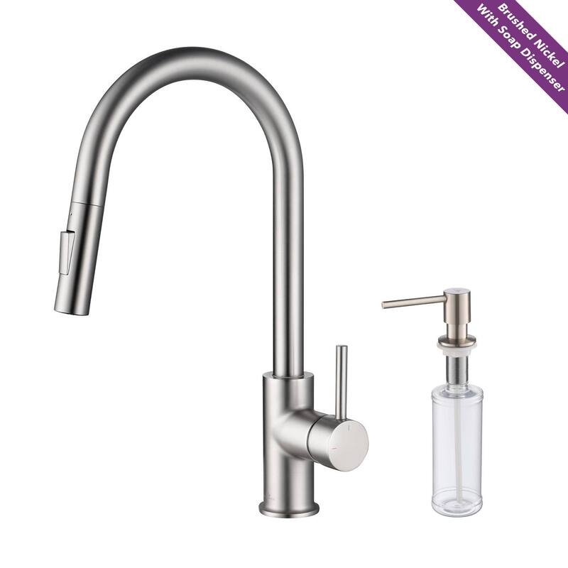 Blossom Solid Pull-Down Kitchen Faucet w/ 360 Swivel, Single Handle