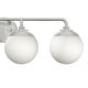 preview thumbnail 10 of 12, Hunter Hepburn 4-Light Bathroom Vanity Wall Light - Damp Rated - Vintage, Mid-Century