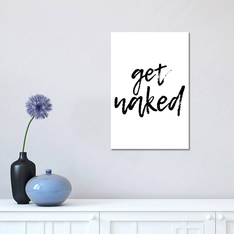 iCanvas "Get Naked" by Pixy Paper Canvas Print - 18x12x1.5