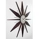 preview thumbnail 3 of 5, Utopia Starburst Mid-Century Modern Large 30 inch Wall Clock by Infinity Instruments - 30 x 2 x 30