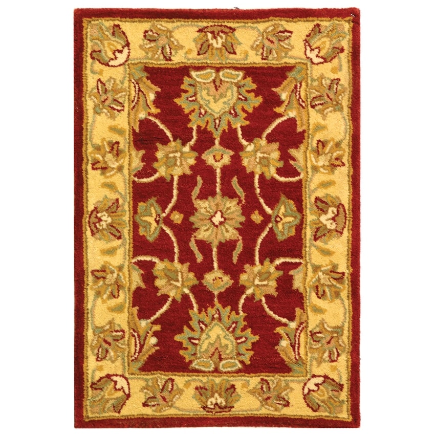 SAFAVIEH Handmade Heritage Kimono Traditional Oriental Wool Rug