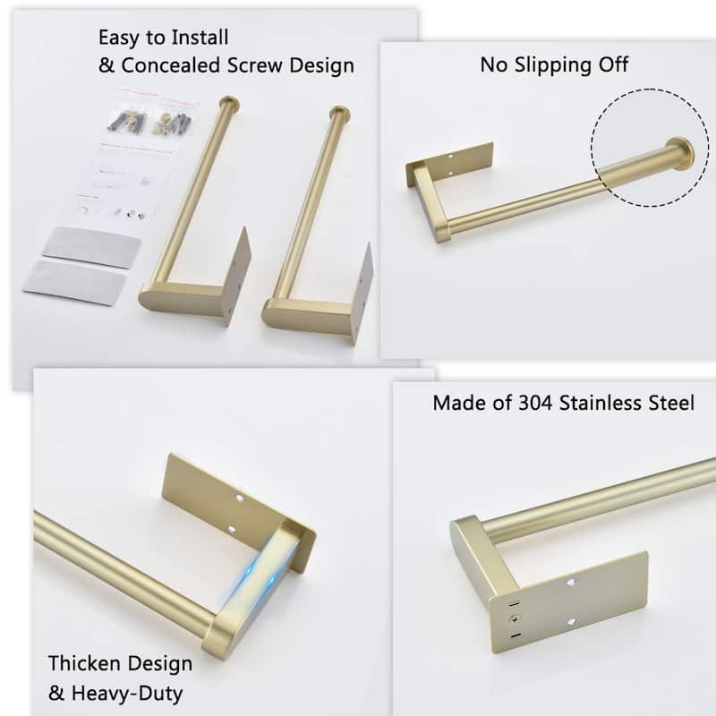 2-Piece Under Cabinet Wall-Mount Paper Towel Holder