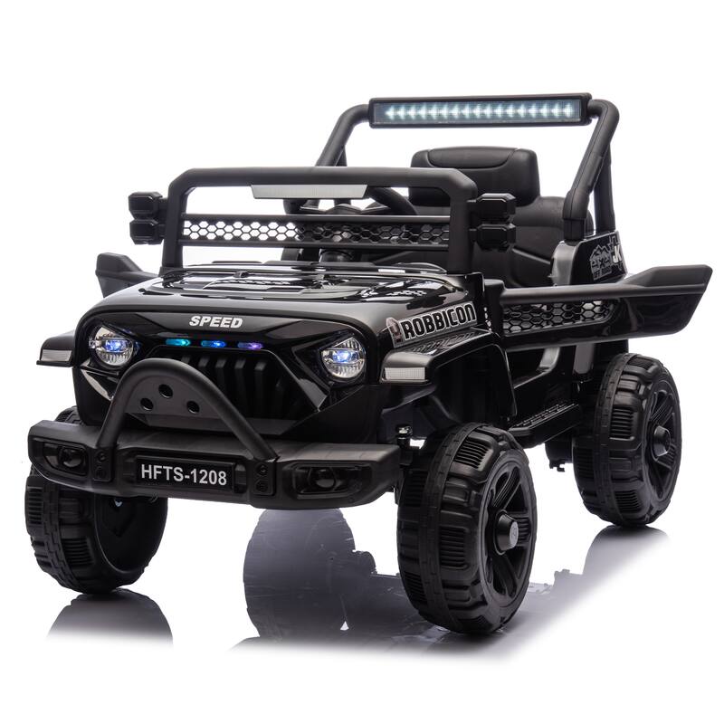 12V Ride-On Car for Kids 1-4 Years, Remote Control, Early Education, USB, MP3, and Bluetooth