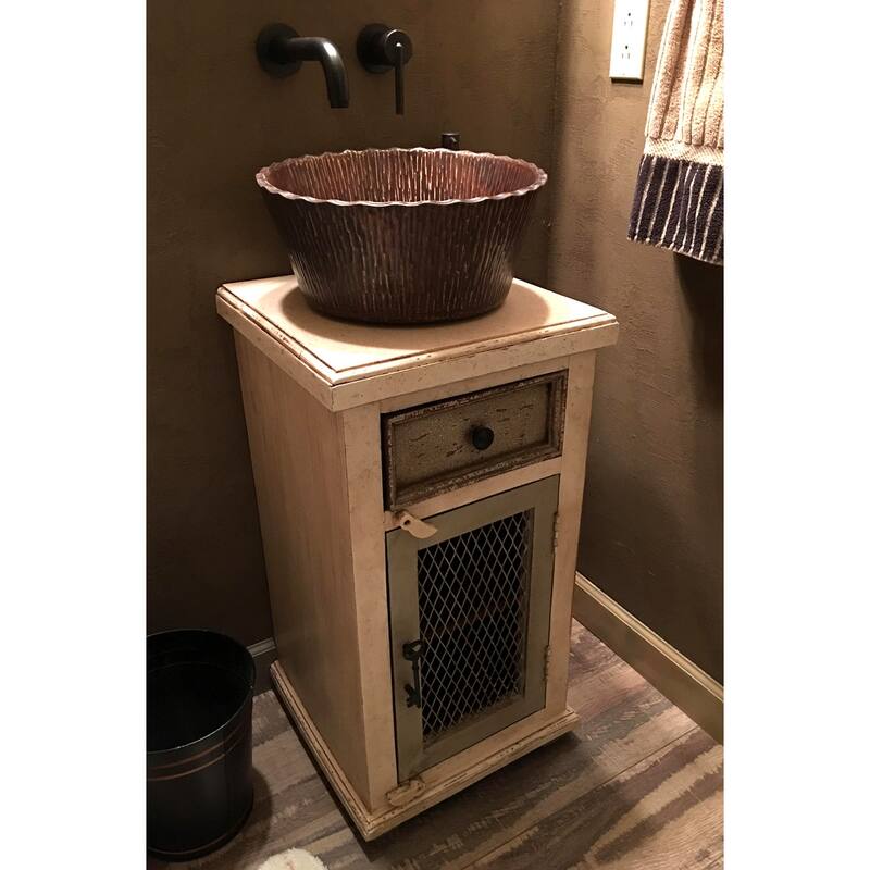 Forest Vessel Hammered Copper Sink (PVRTRDB)
