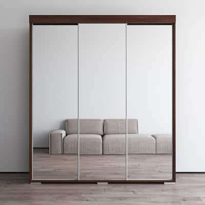 Strick & Bolton Suger 3-door Mirrored Armoire