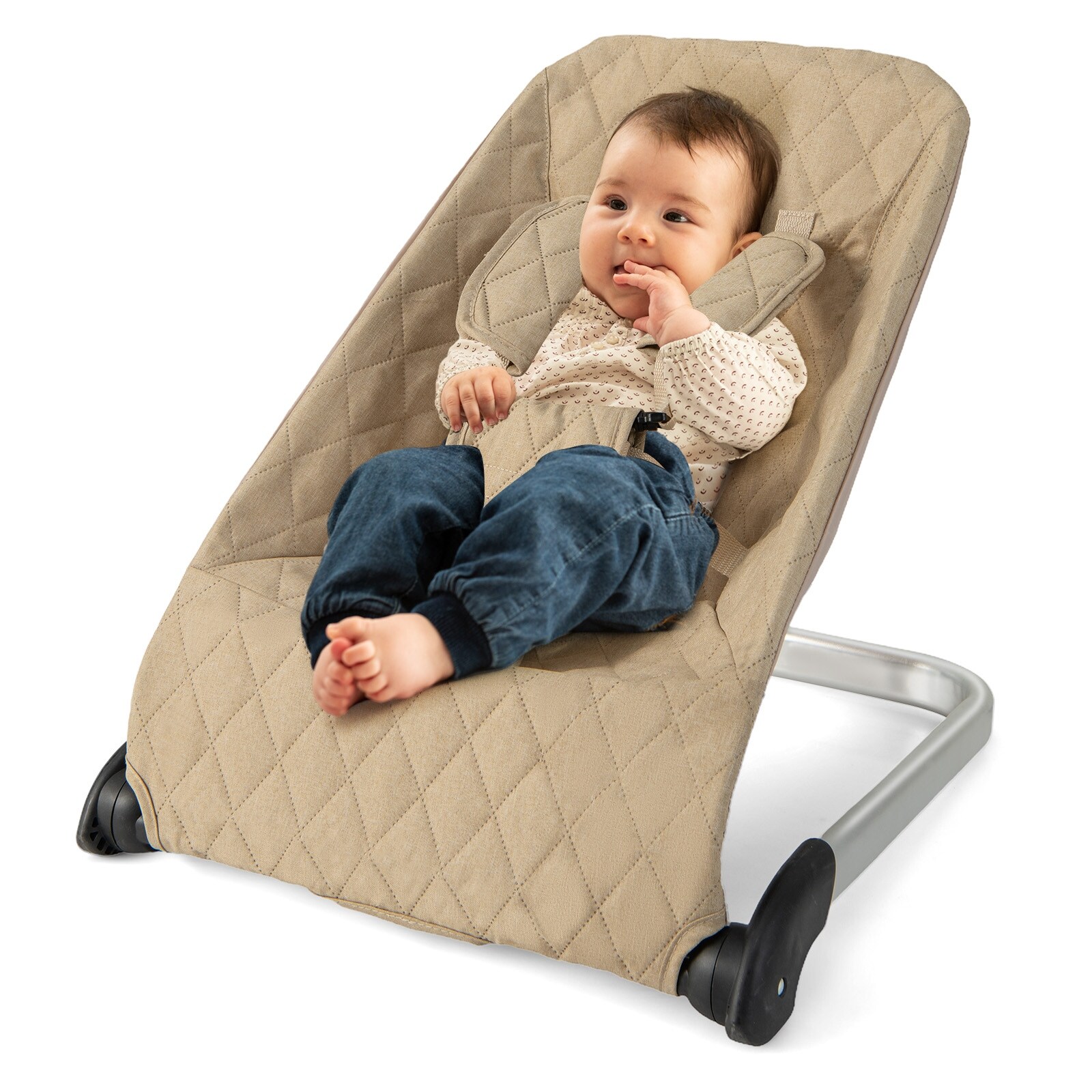 Baby Bouncer Seat with Aluminum and Metal Frame 21undefinedL x 19undefinedW x 19.5undefinedH On Sale Bed Bath Beyond 40803150