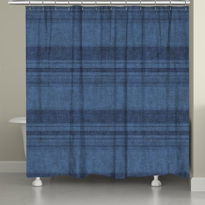 Laural Home Big Sky Denim Shower Curtain
