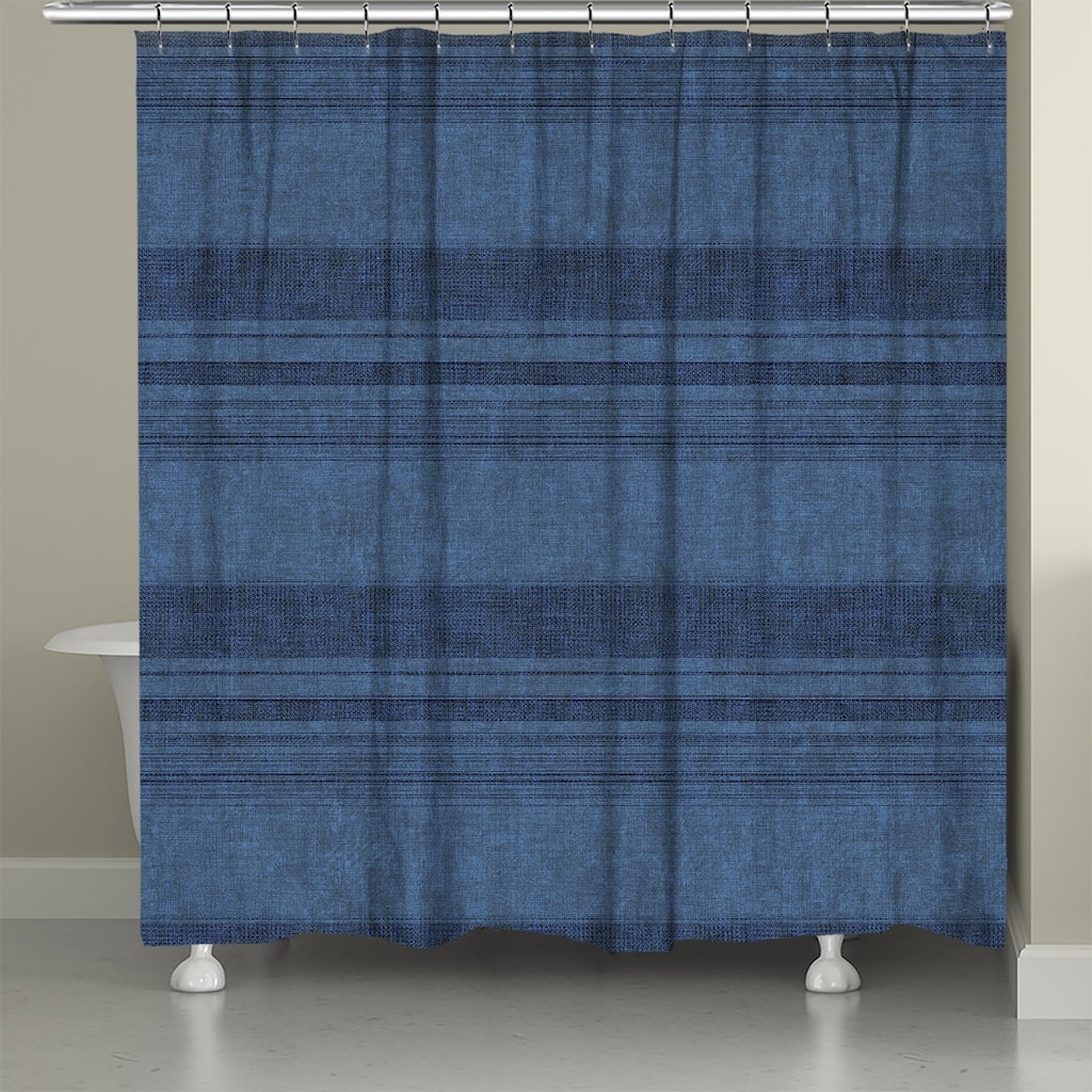 Laural Home Big Sky Denim Shower Curtain
