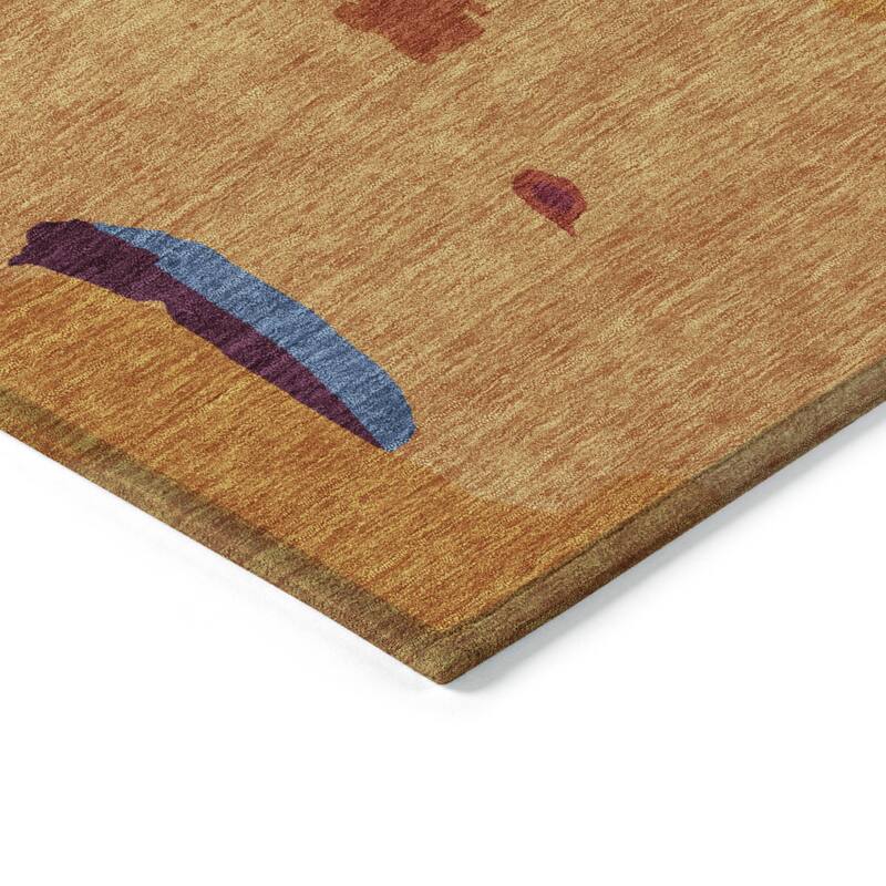 HomeRoots Abstract Transitional Rectangle Outdoor Rug