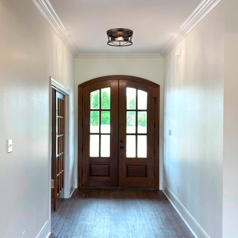 2-light Oil Rubbed Bronze Flush Mount