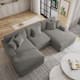 Option Light Grey-Chaise&Armless Chair