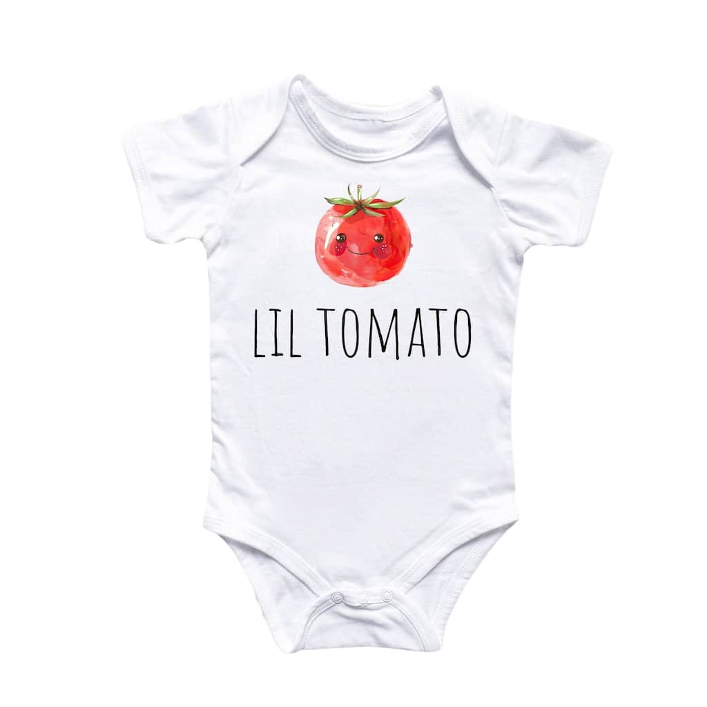 Little Tomato Fruit - Baby Boy Girl Clothes Infant Bodysuit Funny Cute Newborn