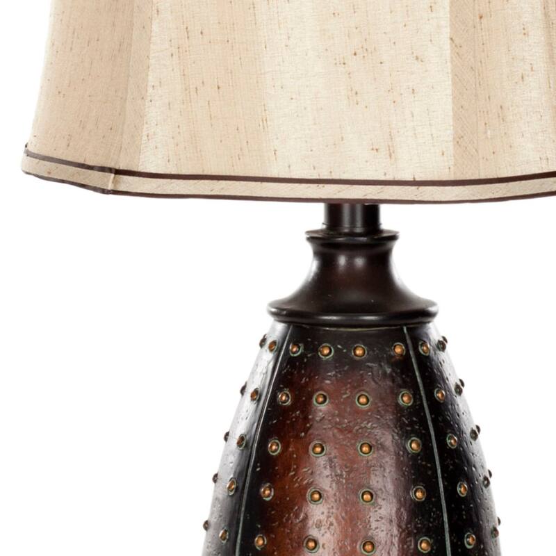SAFAVIEH Lighting 28 - inch Traditions Brown Table Lamp (Set of 2). - 14"x14"x28.5"
