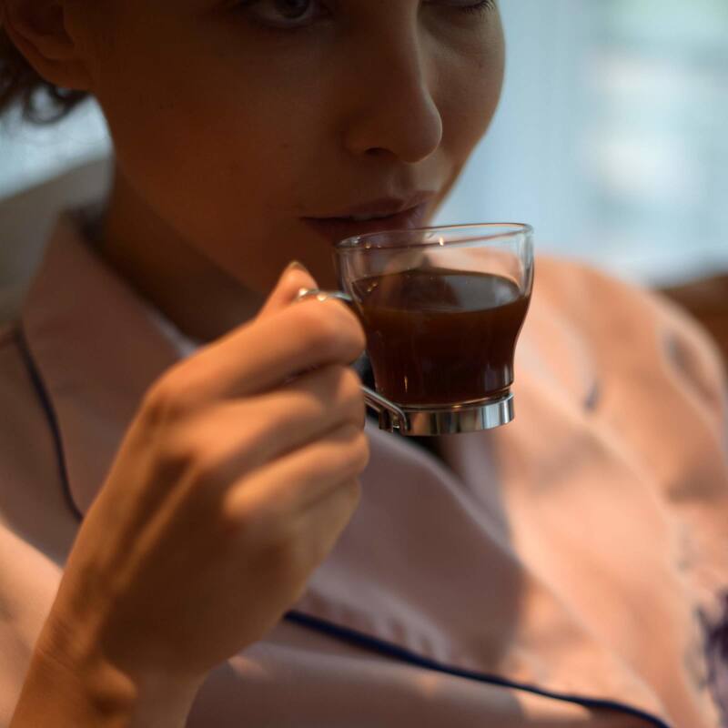 Bormioli Rocco Verdi Set of 4 Espresso Cups With Handle