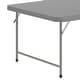 preview thumbnail 26 of 28, 4.93-Foot Kid's Plastic Folding Activity Table - Play Table - 59.25"D x 29"W x 19"H