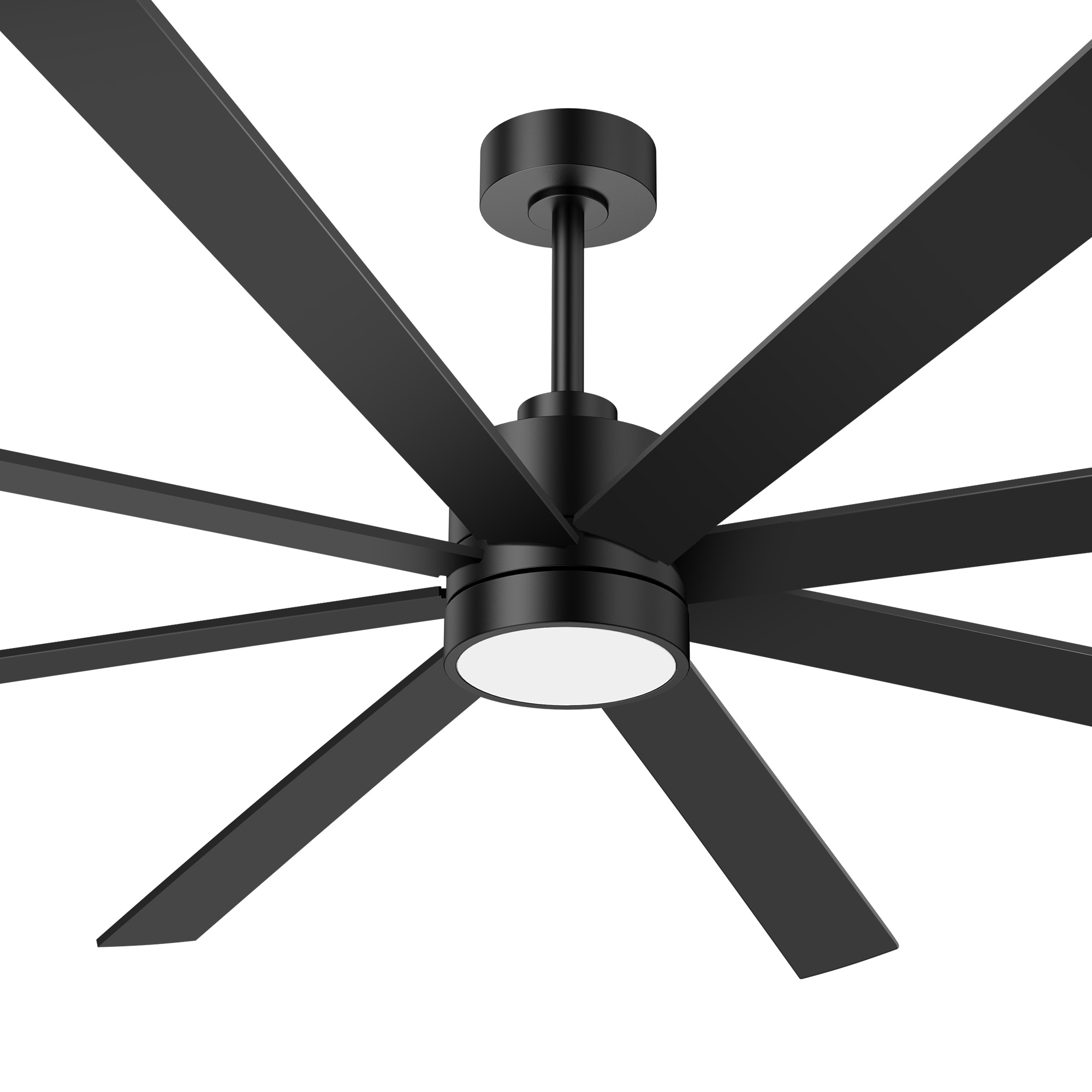 72" Ceiling Fan with LED Light, 8-Blade DC Motor, 6-Speed Remote Control, 3 Color Temps, Timer, Modern Indoor Fan