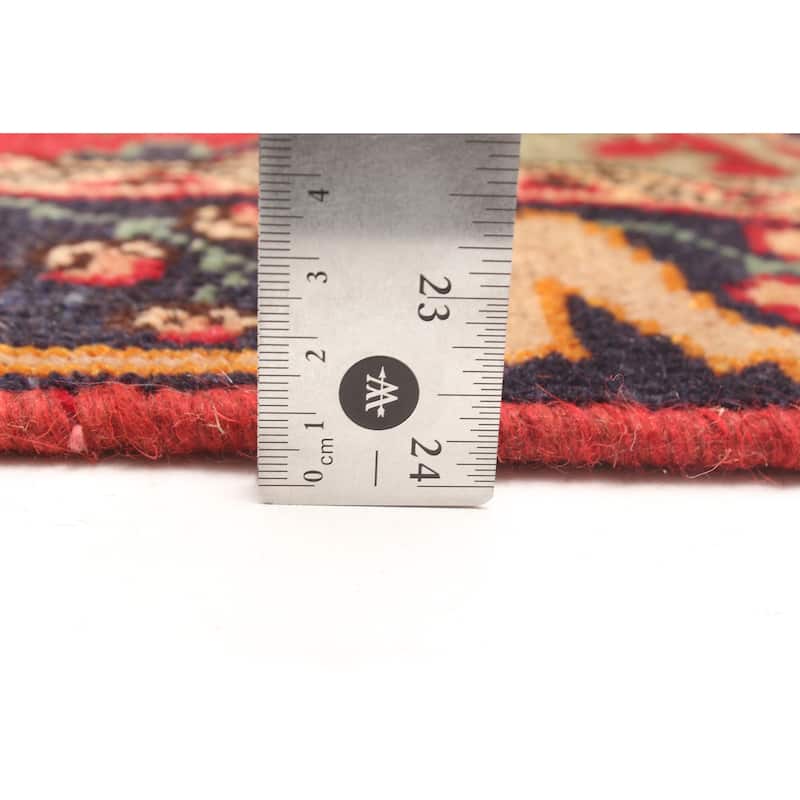 ECARPETGALLERY Hand-knotted Andelz Red Wool Rug - 4'6 x 6'7