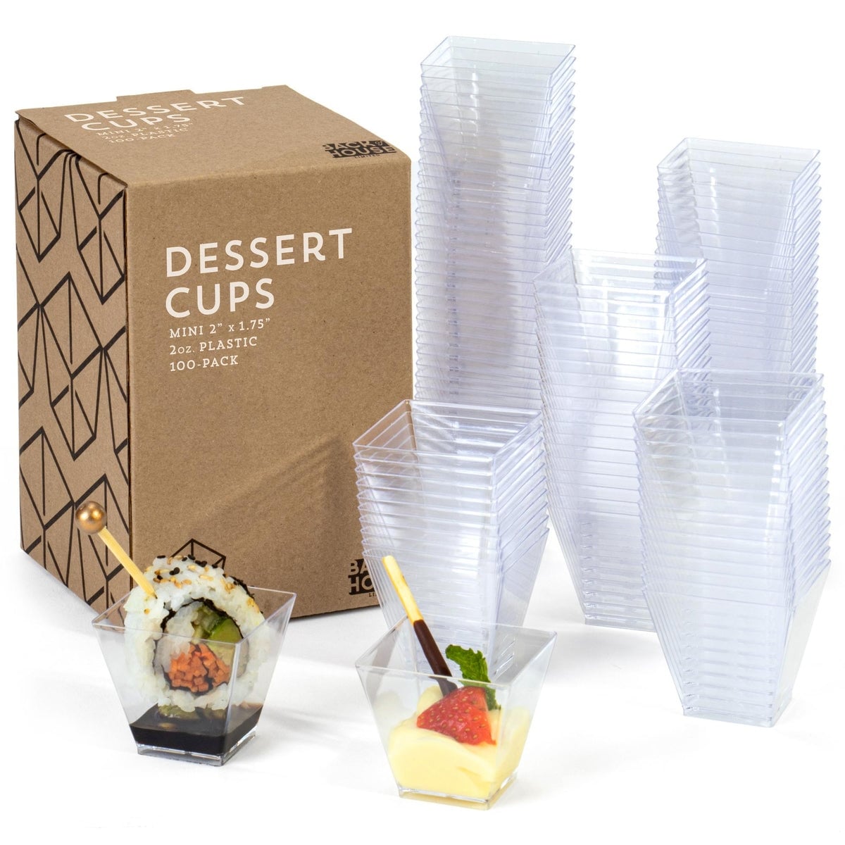 100-pack Mini Dessert Cups, 2oz. - 6