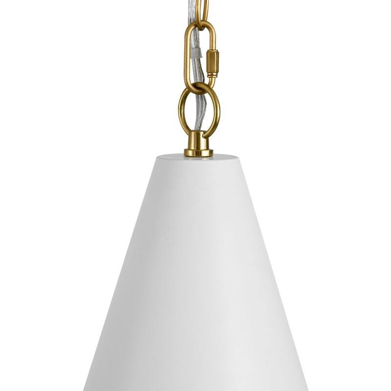 Modern 1-Light Dimmable Conical Single Pendant - N/A