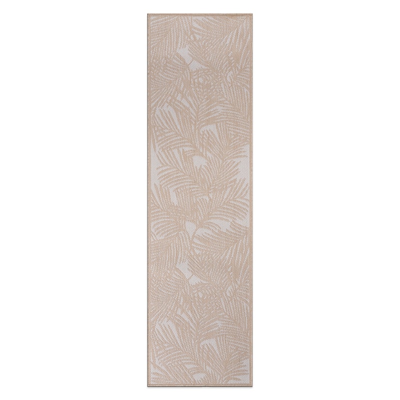 World Rug Gallery Contemporary Palm Leaf Textured Flat Weave Indoor/Outdoor Area Rug