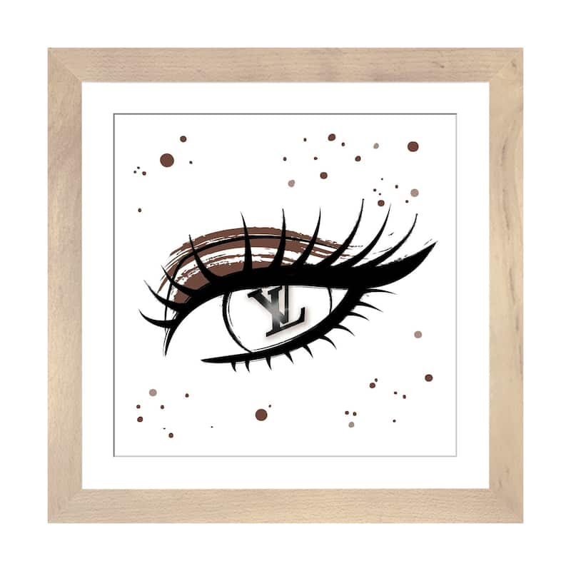 iCanvas "Louis Vuitton Eye" by Martina Pavlova - Natural - 24x24x1