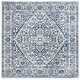 preview thumbnail 71 of 90, SAFAVIEH Brentwood Myrtice Oriental Medallion Rug 11' Square - Navy/Light Grey - Square